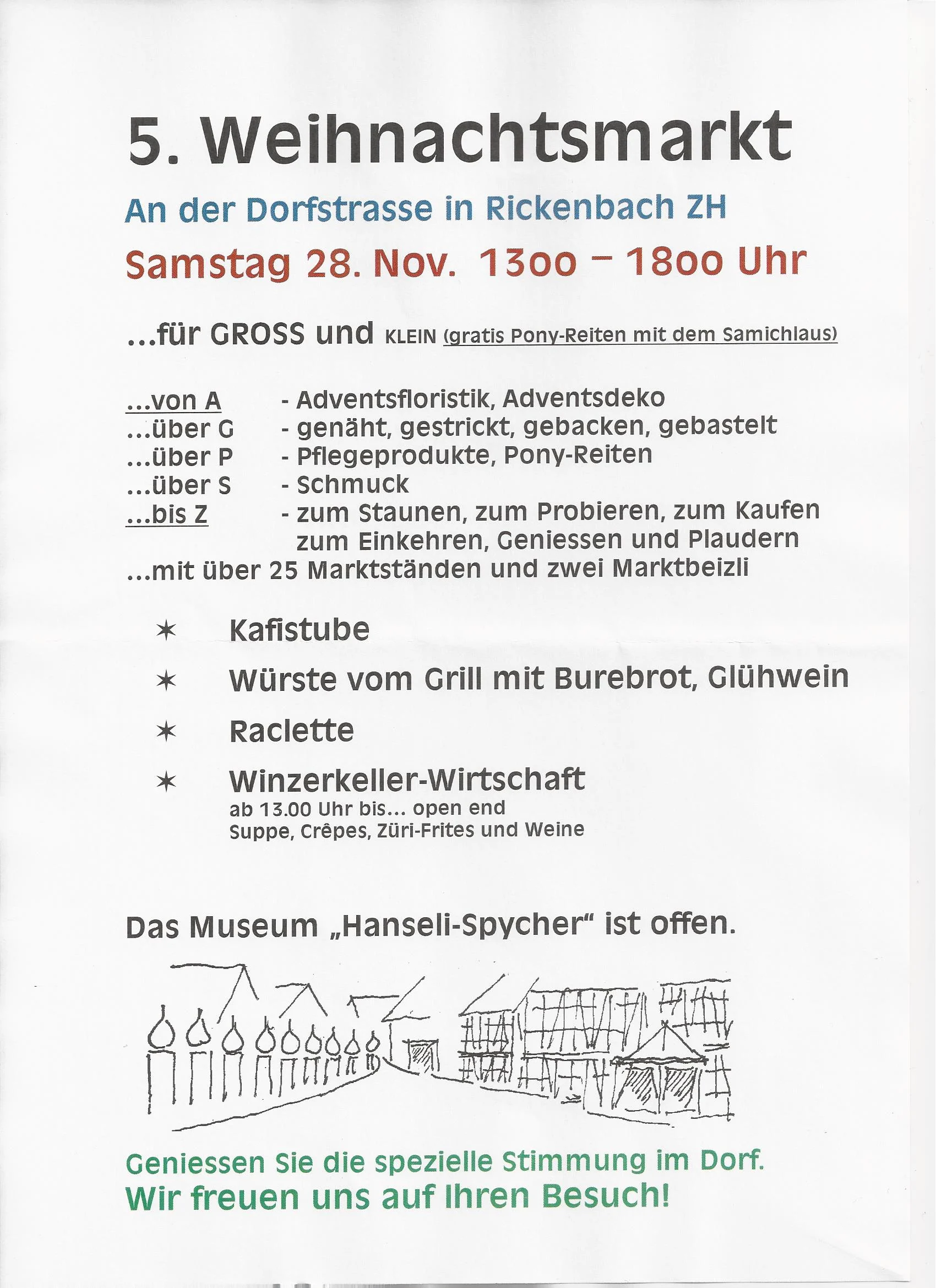 Weihnachtsmarkt Rickenbach